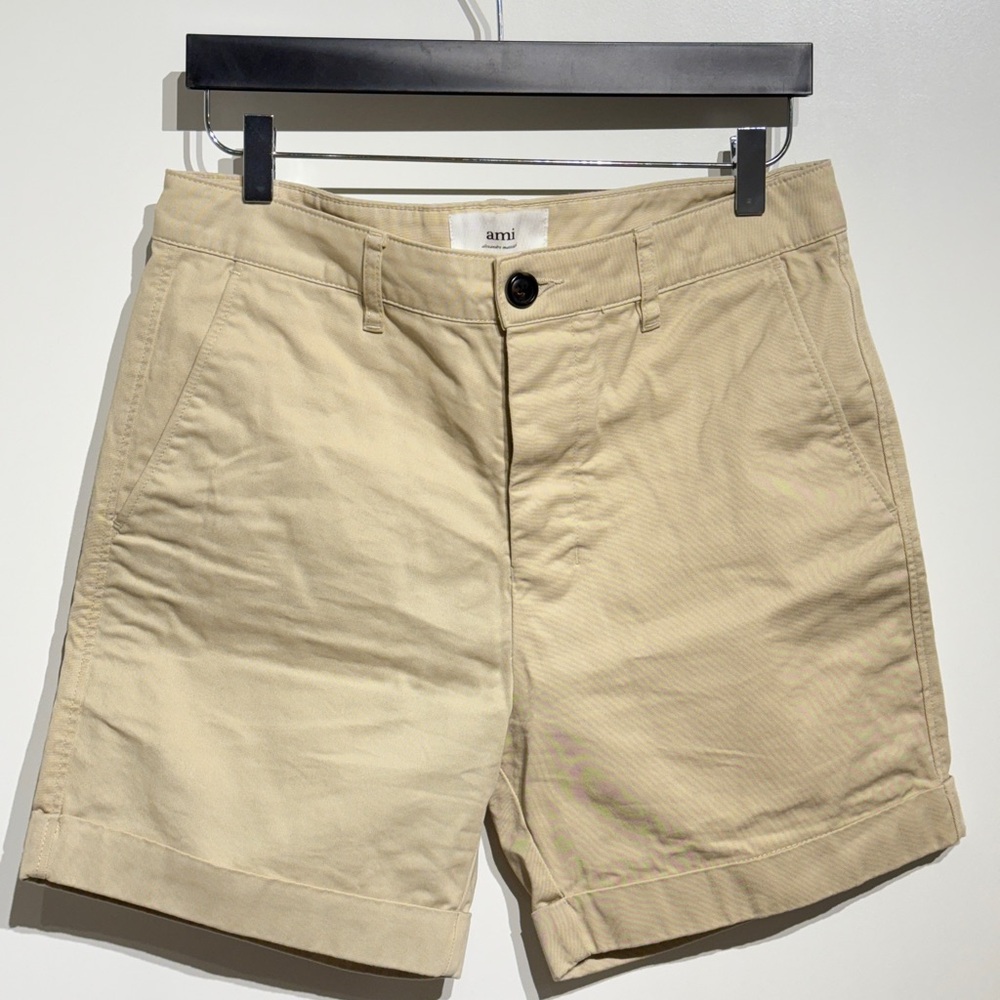 AMI Paris Men's Tan Shorts